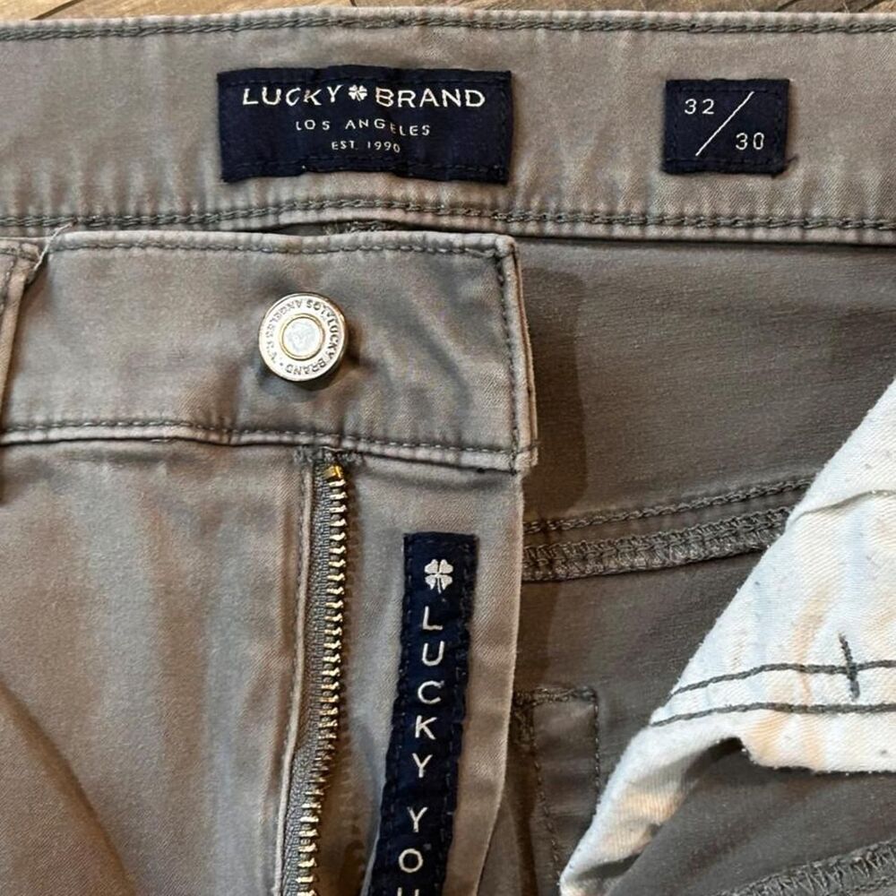 Lucky-brand Men's Grey and Khaki Jeans